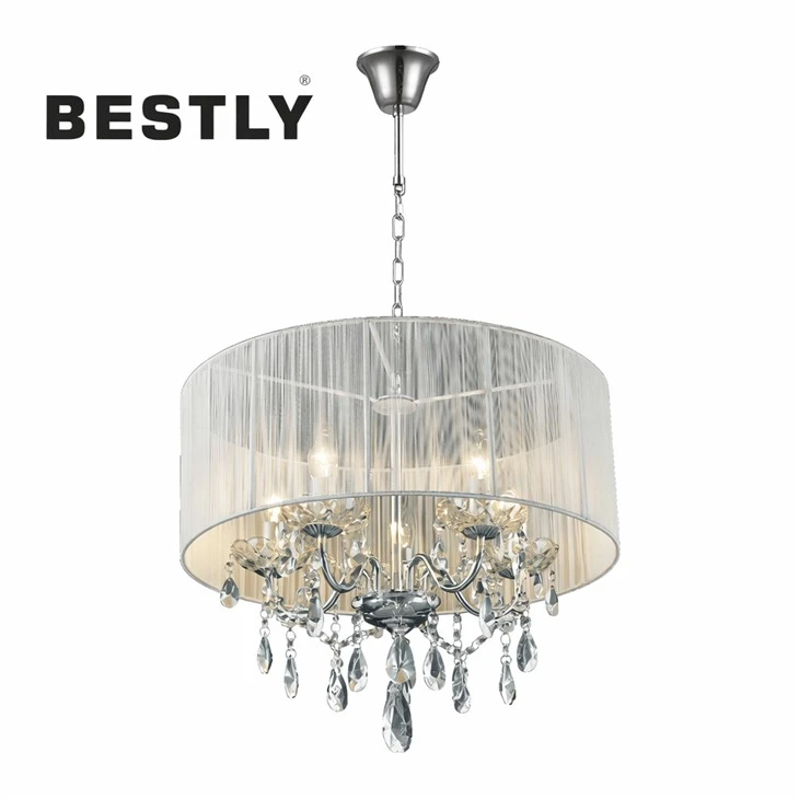 Classical Crystal Chandelier Lighting With Shade