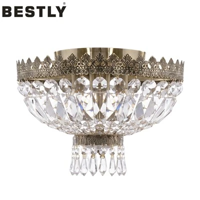 Elegantes lámparas de techo de cristal de estilo clásico europeo